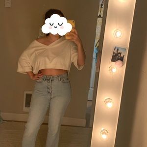 White saggy Urban outfitters t shirt